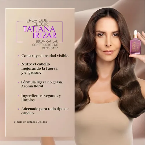 Vista 4 de Suero para engrosar el cabello – Suero de densidad capilar para mujeres fabricado en Estados Unidos 1.0 fl oz – Tratamiento clínicamente probado