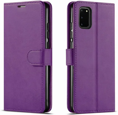 Vista 9 de STARSHOP Funda compatible con Samsung Galaxy A03s, con protector de pantalla de vidrio templado incluido; cartera de piel sintética a prueba
