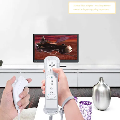 Vista 7 de DTOL DT20182035 para Nintendo Wii Motion Plus - Controlador de sensor de movimiento remoto externo Wii U Motion Plus blanco 1 unidad