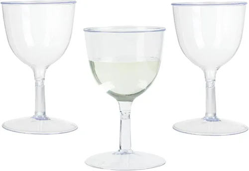 Vista 14 de Restaurantware Vasos de Martini desechables de 3 onzas, 100 mini tazas de Martini de plástico, aperitivo para fiestas o catering, mini vasos