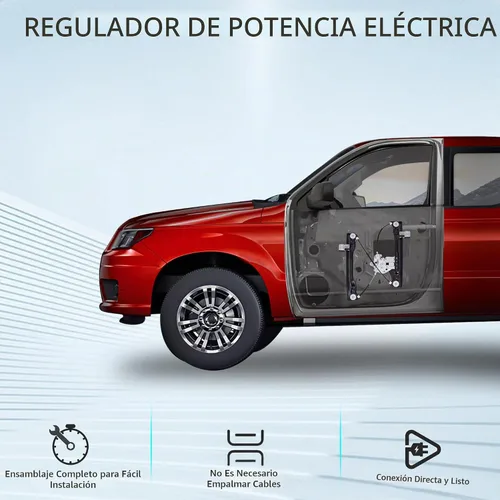 Vista 8 de Regulador de Ventanilla Eléctrica Delantera Izquierda del Lado del Conductor de 2 Pines con Conjunto de Motor Compatible para Chevrolet Cruze