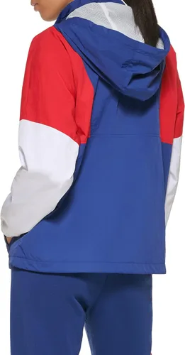 Vista 4 de Tommy Hilfiger Sudadera con capucha con cremallera de rendimiento resistente al agua para mujer