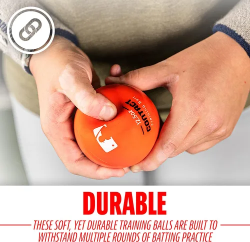 Vista 4 de Franklin Sports MLB Home Run - Pelota de entrenamiento - 12.5 onzas - Paquete de 3