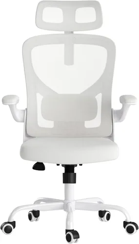 Vista 10 de Ergonomic Office Chair with Headrest and Adjustable Lumbar Support, Home Desk Computer Chair Featuring Flip-Up Armrests for Space Saving, Breathable