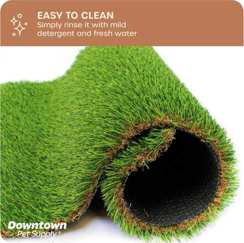 Vista 5 de Downtown Pet Supply Pasto de repuesto para orinal para perros, 16 x 20 pulgadas, almohadilla de césped sintético lavable para perros, adecuada como