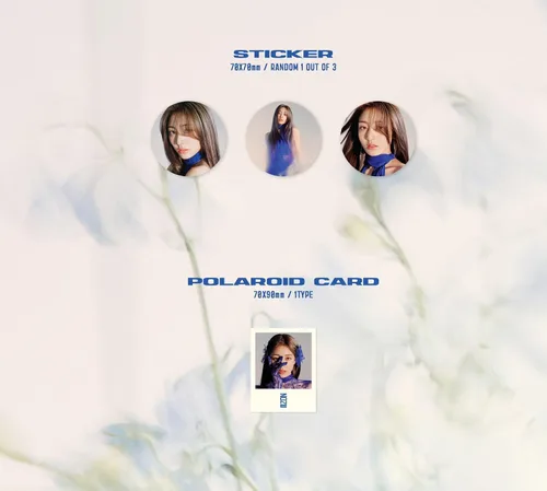 Vista 4 de TWICE JIHYO ZONE 1st Mini Album Version Folding poster on pack+Photocard+Polaroid+Sticker+Tracking Sealed