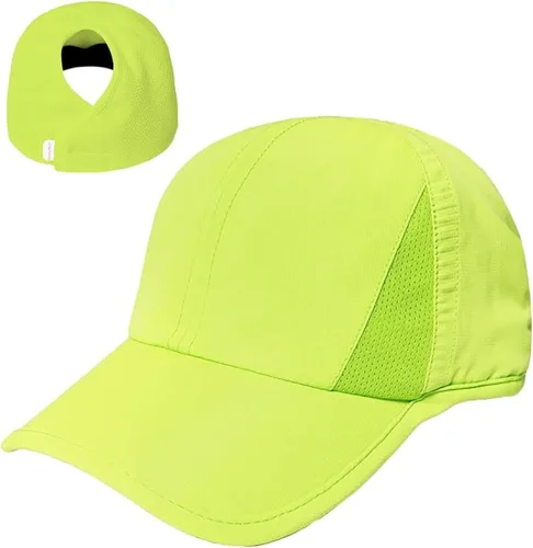 Vista 17 de Ponyflo Gorra de béisbol con coleta para mujer - Gorras con coleta para mujer, gorra con coleta para cabello rizado, gorra de béisbol para mujer