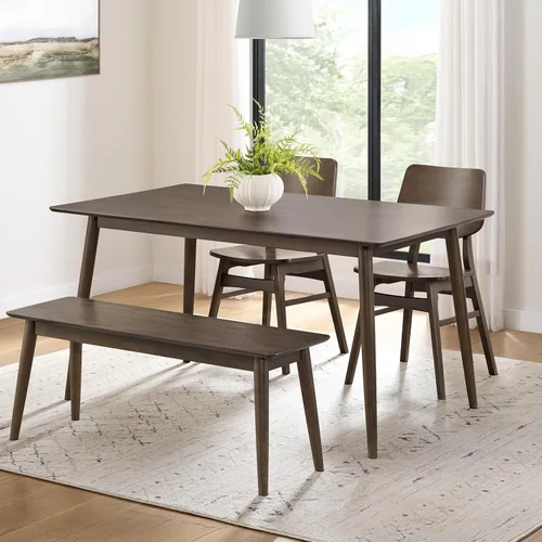 Vista 19 de Alaterre Calais - Juego de 2 sillas de comedor de madera, sillas de cocina Nuez caliente