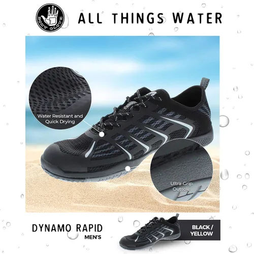 Vista 3 de Body Glove Dynamo Rapid - Zapatos acuáticos para hombre (deportes acuáticos, playa, tenis al aire libre, natación, río, senderismo y kayak) Hydro