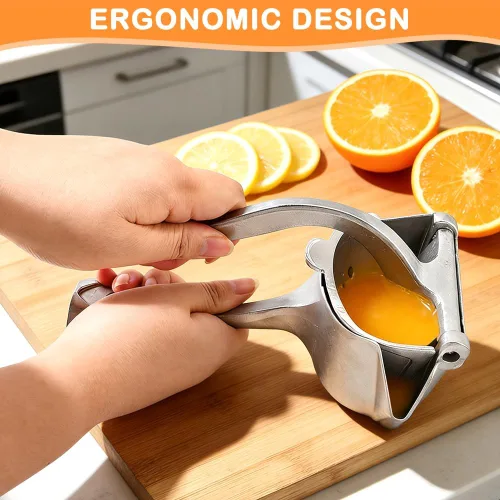 Vista 6 de Exprimidor de barra, extractor de jugo de fruta fresca de aleación de aluminio, exprimidor de mano, exprimidor de limón, extractor manual de mano