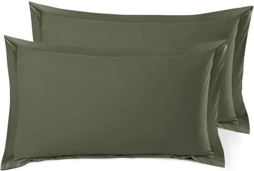 Vista 7 de Nestl Juego de 2 fundas tipo sham de almohada suaves - Fundas de almohada de microfibra de doble cepillado - Fundas de almohada de cama premium