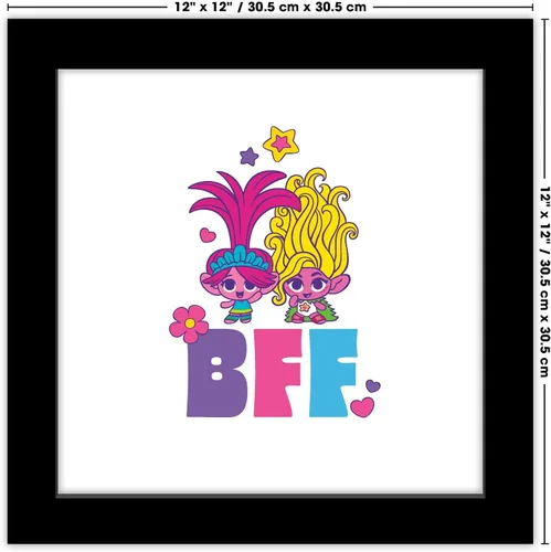Vista 6 de Trends International Gallery Pops Trolls Band Together - Póster de pared Tiny Trolls BFF de pared, 12.00 x 12.00 pulgadas, versión de marco negro
