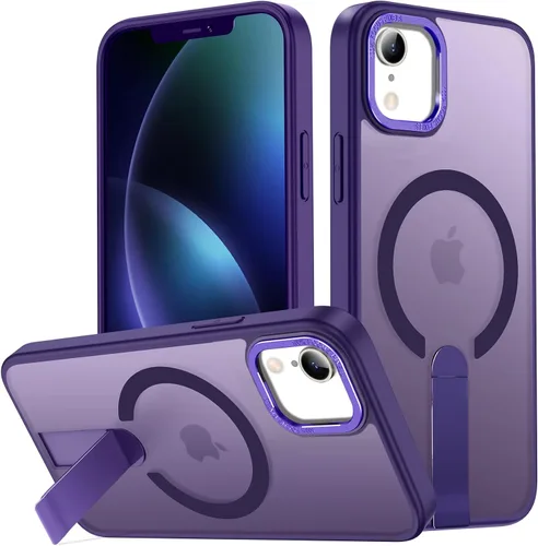 Vista 28 de Funda para iPhone 11 Compatible con Magsafe, Soporte Invisible Incorporado [Prueba de caída de grado militar] Funda protectora delgada y a prueba