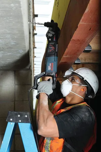 Vista 3 de Rotomartillo Bosch Bulldog Xtreme de 1 pulgada SDS-Plus, con mango en D (certificado de reacondicionamiento) (11255VSR-RT)