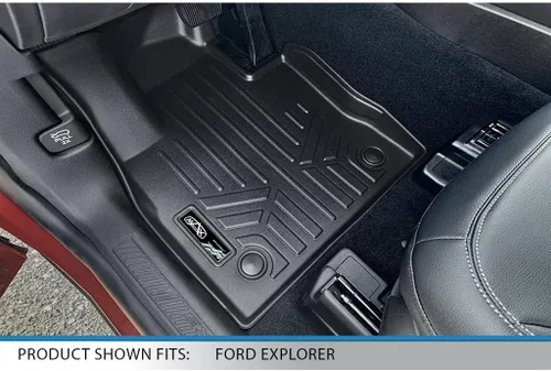 Vista 2 de SMARTLINER Juego de alfombrillas personalizadas de 3 filas compatibles con Ford Explorer 2020-2023 Ford Explorer 2022 - 2025