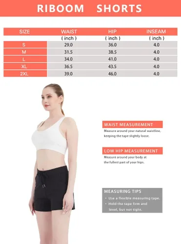 Vista 6 de RIBOOM Pantalones cortos de entrenamiento 2 en 1 para mujer, pantalones cortos deportivos con bolsillos para yoga y gimnasio