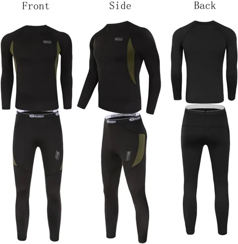 Vista 2 de WINDCHASER Conjunto de ropa interior térmica para hombre, equipo de caza para deportes de invierno, pantalones largos, capa base, parte inferior