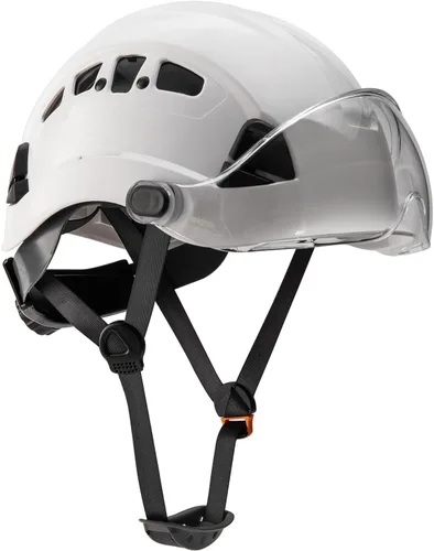 Vista 9 de Casco de seguridad – Casco aprobado por ANSI Z89.1 ajustable – Suspensión de trinquete de 6 puntos y cascos OSHA