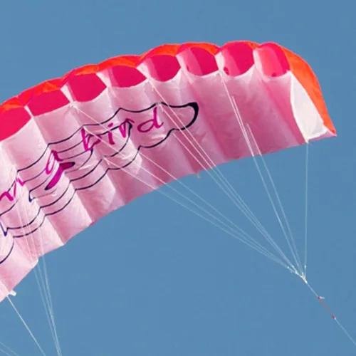 Vista 8 de GZYF - Cometa de tracción de doble línea, entrenamiento de surf, cometa y paracaídas Rojo