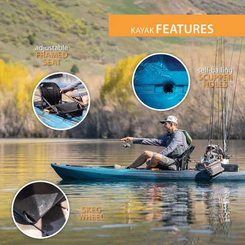 Vista 5 de Kayak de pesca de por vida, pescador Yukon 116