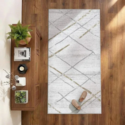 Vista 35 de jinchan Alfombra marroquí de pasillo 2x6 - Alfombra de pasillo lavable a máquina para cocina, alfombra moderna geométrica suave de pelo bajo