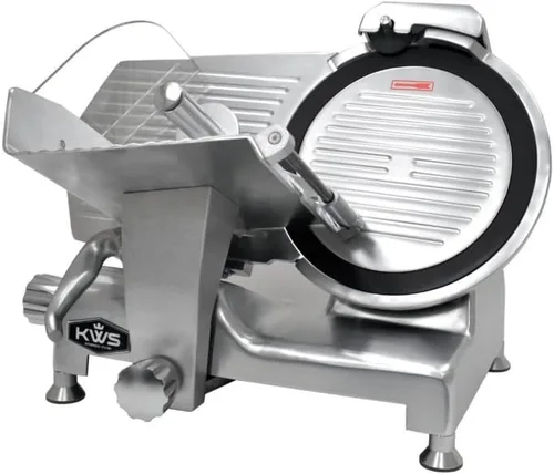 Vista 10 de KWS KitchenWare Station MS-12SL - Cortadora de carne eléctrica comercial de 420 W, cortador de carne congelado de 12 pulgadas, base de aluminio