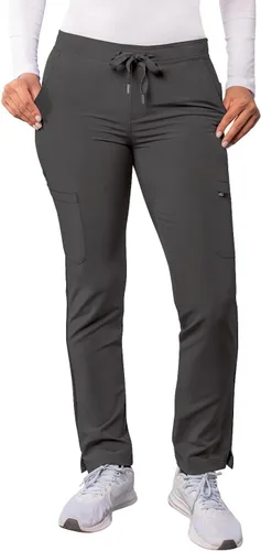 Vista 21 de Adar Addition Scrubs para mujer - Pantalones ajustados de yoga con cordón, para mujer Negro