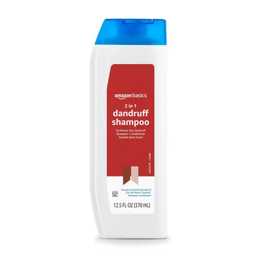 Vista 8 de Amazon Basics Champú y acondicionador anticaspa 2 en 1, alivio de picazón, seguro para todo tipo de cabello, sin parabenos, suave y pH equilibrado