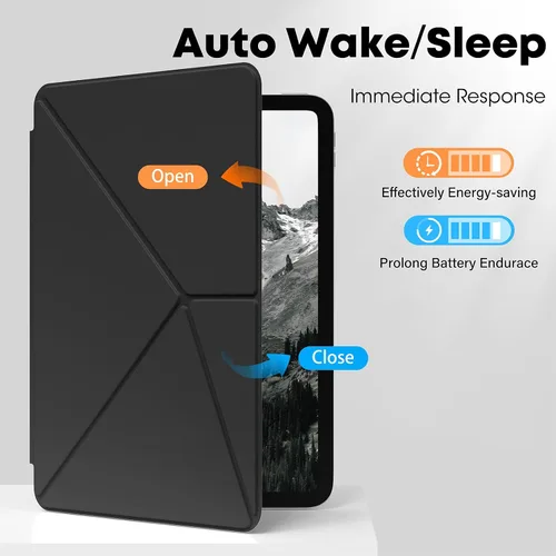 Vista 3 de Kenke Funda magnética desmontable para iPad A16/10ª generación de 11/10.9 pulgadas 2025/2022, funda magnética desmontable para iPad con soporte