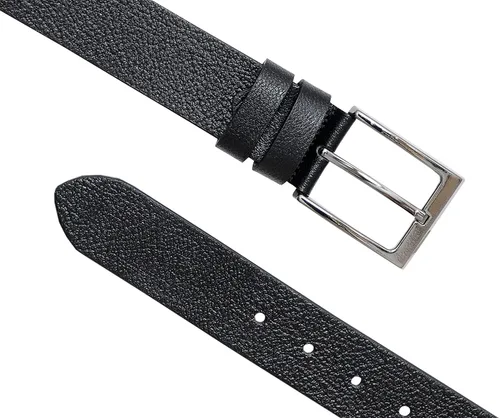Vista 4 de N&S LEATHER Cinturones para hombre, cinturón de cuero para hombre, cinturones casuales grandes y altos para hombre, cinturones de cuero sólido sin