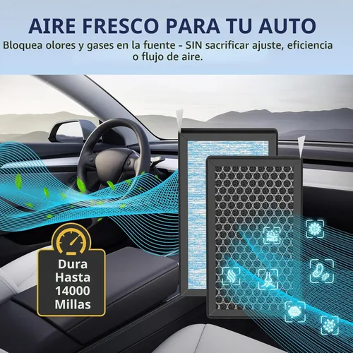 Vista 8 de Accesorios de filtro de aire de cabina Tesla HEPA para el modelo Y Modelo 3