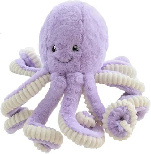 Vista 8 de Muñeca de Peluche de Pulpo de Dibujos Animados Linda, Juguetes Regalo, Juguetes de Peluche de Mar para Niños y Amantes, Decoración del Hogar