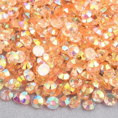 Vista 10 de 10000 diamantes de imitación de resina de 0.118 pulgadas, parte trasera plana transparente, color negro azabache AB para manualidades, zapatos
