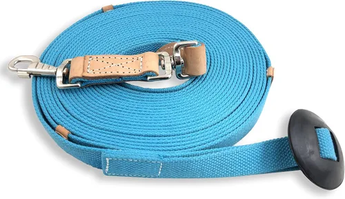 Vista 13 de Southwestern Equine Línea de estocada para caballos de algodón con broche de perno y tope de goma (negro, 24')