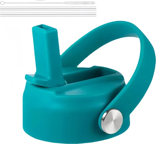 Vista 23 de FLORAPELL Tapa de popote para botellas de agua de boca ancha Hydro Flask, tapas superiores con popote compatible con Hydro Flask de 32 y 40 onzas