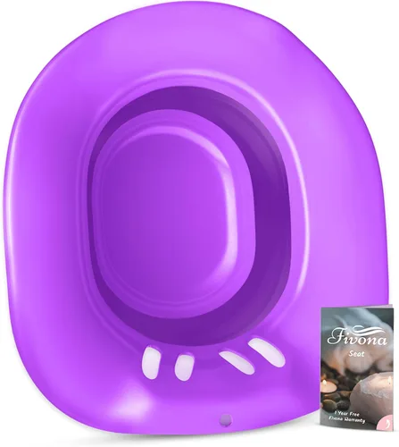 Vista 8 de Fivona Asiento de vapor plegable Yoni para baño de vapor en V y baño sentado, línea negra especial sobre el inodoro, spa perineal para el cuidado