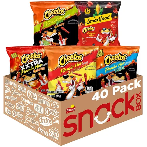 Vista 11 de Cheetos Bocadillos de Queso con Sabor a Queso, Favoritos Cremosos y Picantes con Variedad Crujiente, Buffalo y Queso Jalapeño, 1 onza (Paquete de 40)