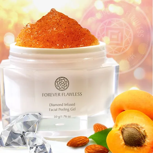Vista 3 de Forever Flawless Gel pelador facial con infusión de diamante. Fórmula nueva y mejorada para la mejor exfoliación, microdermoabrasión, purificación