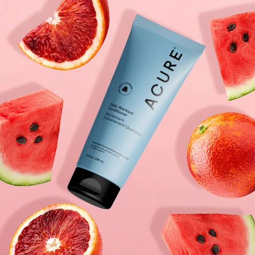 Vista 7 de Acure Acondicionador diario de sandía para entrenamiento - Acondicionador hidratante y humectante ligero para mujeres y hombres con cabello graso