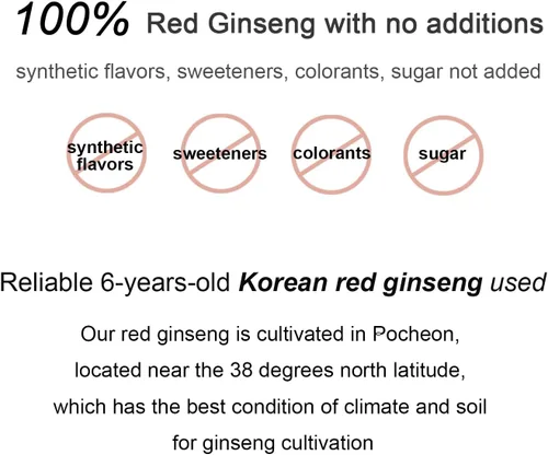 Vista 2 de Pocheon 240g (8.5oz), 100% puro coreano 6 años raíz Panax extracto de ginseng rojo real, 70% estado sólido, saponina, apoyo inmunológico natural