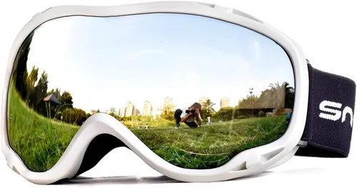 Vista 6 de Gafas de esquí para esquí, snowboard, motos de nieve para hombres, mujeres y adultos, antivaho 100% protección UV