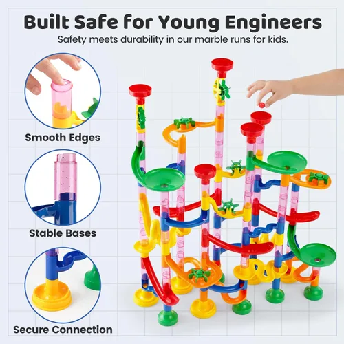 Vista 6 de Marble Run, juego de laberinto de mármol de 133 piezas