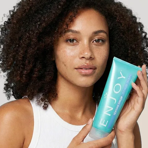 Vista 7 de Enjoy Crema texturizada, crema de peinado de fijación media a firme para separación y volumen, texturizante ligero para estilos despeinados