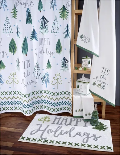 Vista 2 de Avanti Linens - Paquete de 2 toallas navideñas para los dedos, algodón