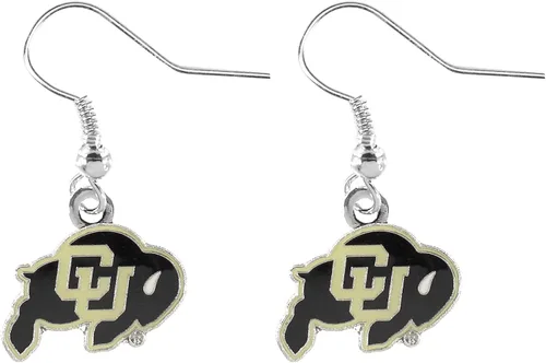 Vista 14 de aminco NCAA - Aretes colgantes con logotipo de la NCAA para mujer Georgia Tech Yellow Jackets