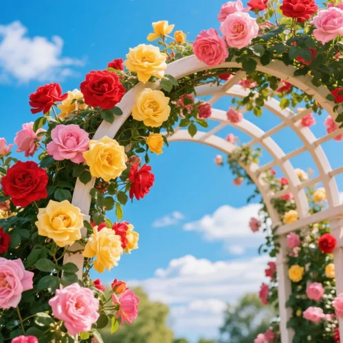 Vista 3 de Más de 600 semillas mixtas de rosas trepadoras para plantar al aire libre, ornamentales, rosales, enredaderas, trepadoras, floración larga