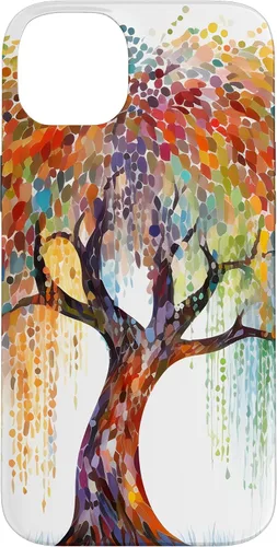 Vista 15 de Weeping Willow Tree Colorful Mosaic Case for iPhone 17