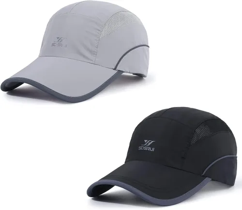 Vista 21 de Gorra deportiva de malla ligera de secado rápido para hombres y mujeres