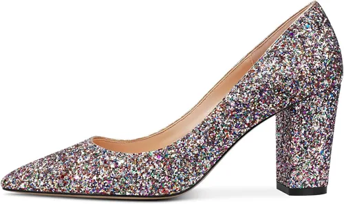 Vista 2 de Castamere Zapatos de tacón alto para mujer con puntera puntiaguda de 3.1 in