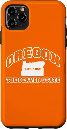 Vista 13 de iPhone 16 Oregon Souvenir Vacation Est 1859 The Beaver State Adults Case